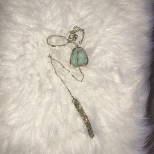 treasure and bond Druzy long necklace